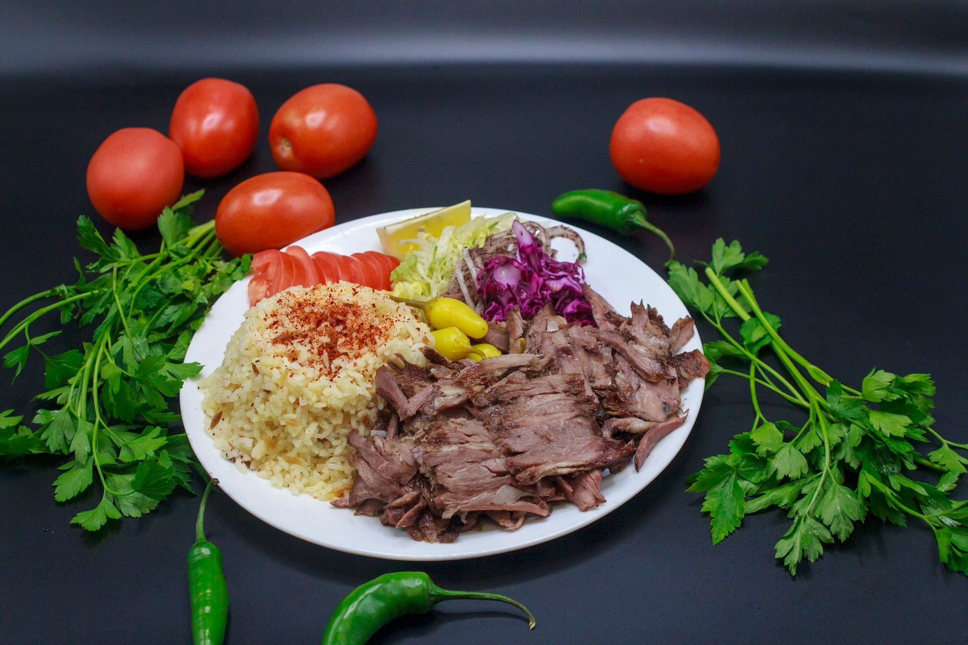 Beef Rice Plate Beef Rice/Salad Plate
Halal Food in Burbank
