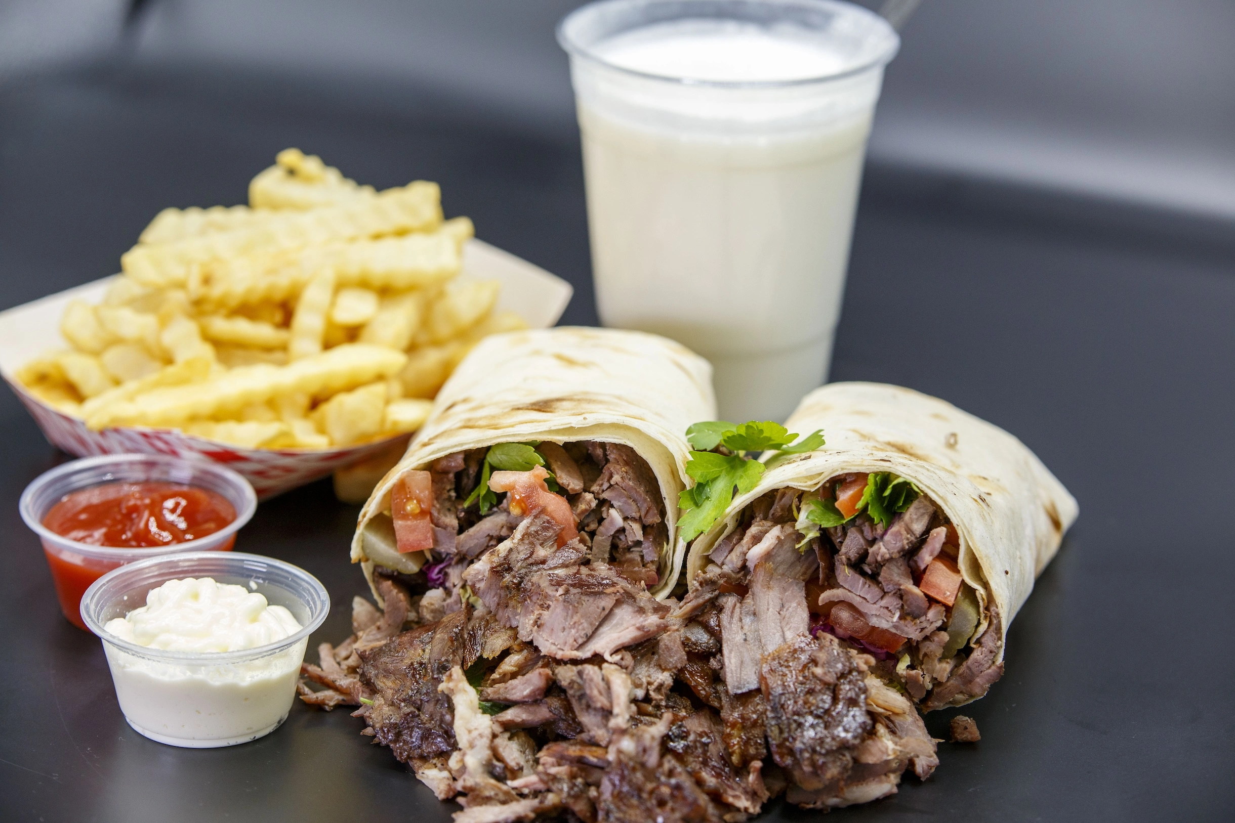 Beef Wrap Combo Halal Food in North Hollywood